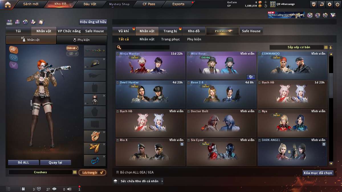 shop acc cf uy tin gia re